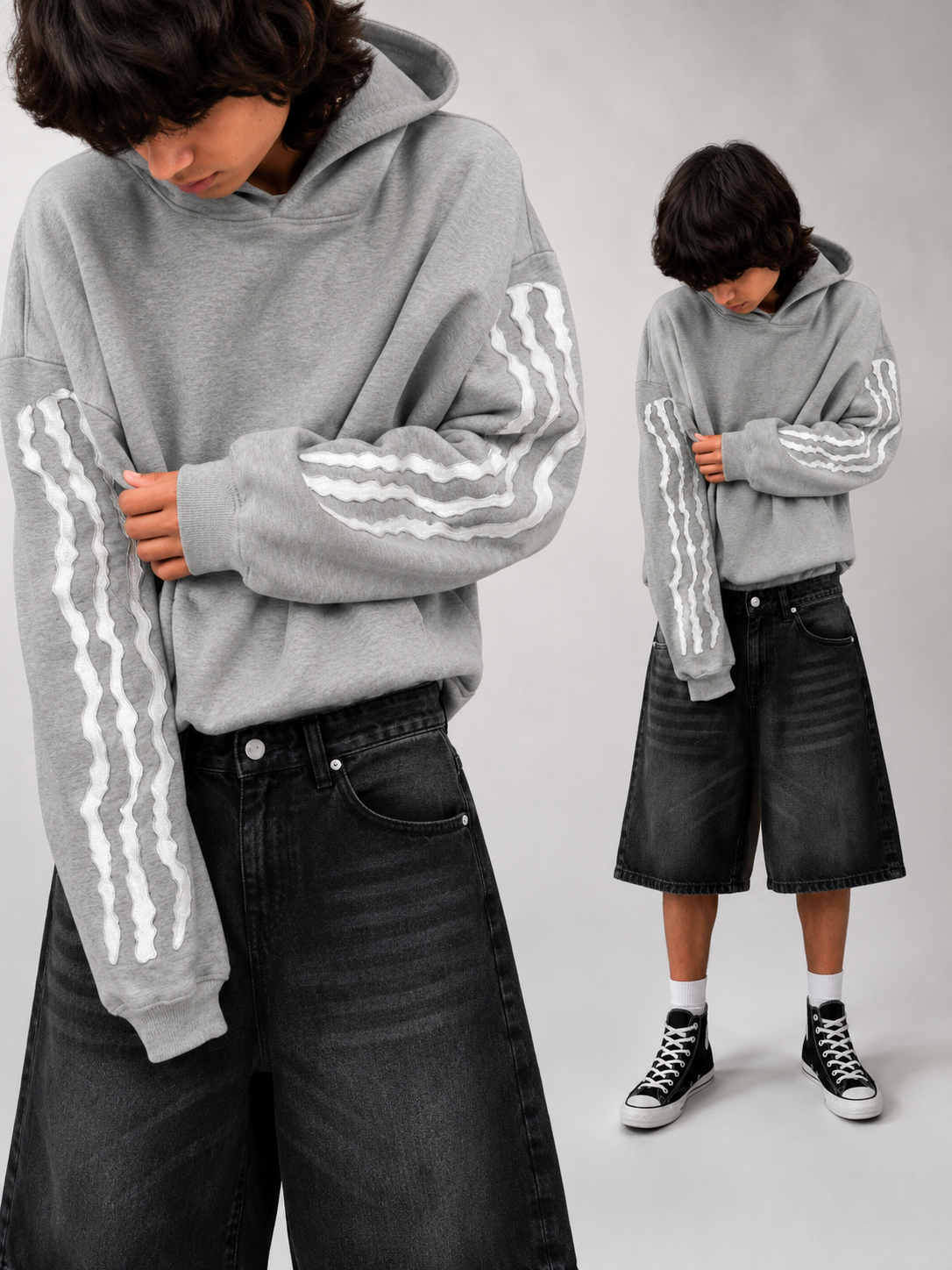 TRIPLE STRIPE HOODIE
