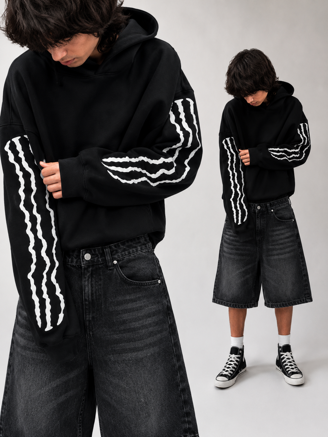 TRIPLE STRIPE HOODIES